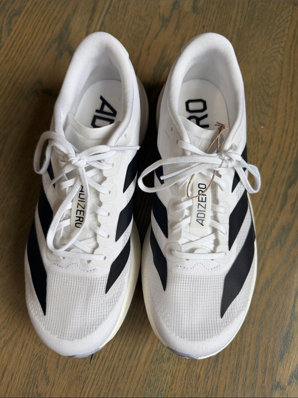 adidas Adizero women’s White & Black Athletic Running Shoes
